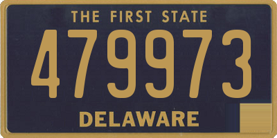 DE license plate 479973