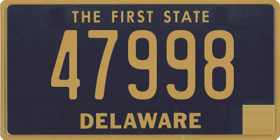 DE license plate 47998