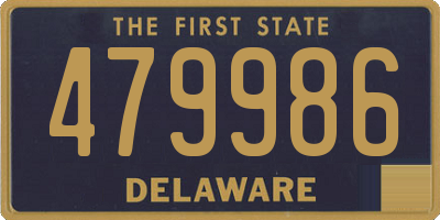 DE license plate 479986