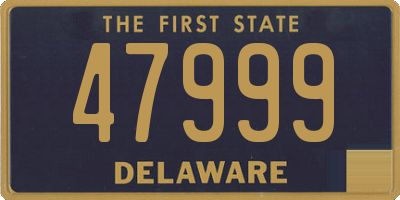 DE license plate 47999