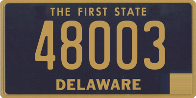 DE license plate 48003