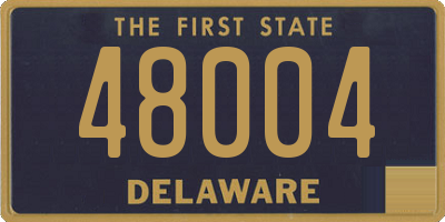 DE license plate 48004