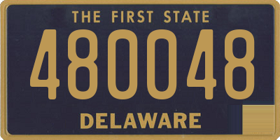 DE license plate 480048