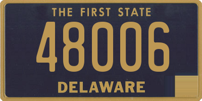 DE license plate 48006