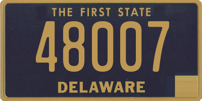 DE license plate 48007