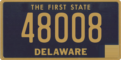 DE license plate 48008