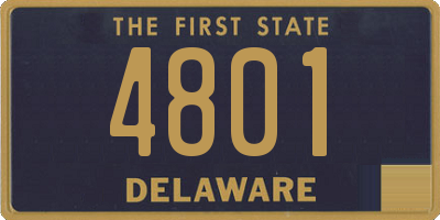 DE license plate 4801