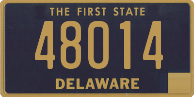DE license plate 48014