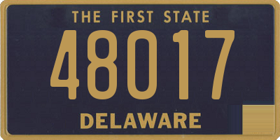 DE license plate 48017