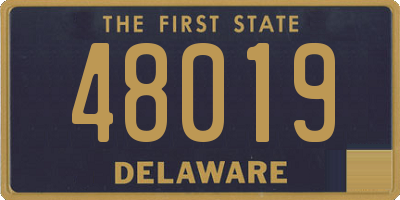 DE license plate 48019