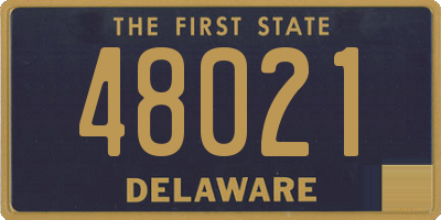 DE license plate 48021