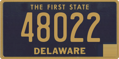 DE license plate 48022