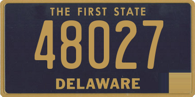 DE license plate 48027