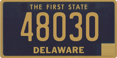DE license plate 48030