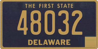 DE license plate 48032