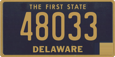 DE license plate 48033