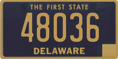 DE license plate 48036