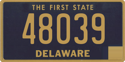DE license plate 48039
