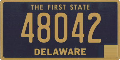 DE license plate 48042