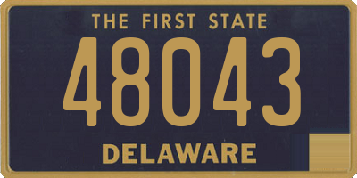 DE license plate 48043