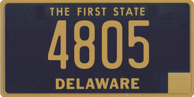 DE license plate 4805