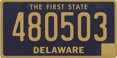 DE license plate 480503