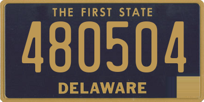 DE license plate 480504