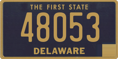 DE license plate 48053