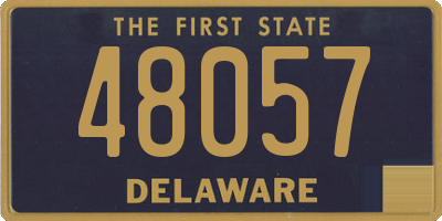 DE license plate 48057