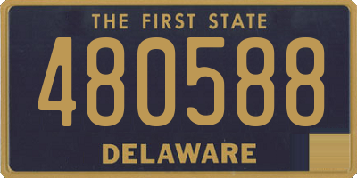 DE license plate 480588