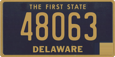 DE license plate 48063
