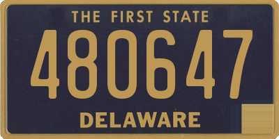 DE license plate 480647