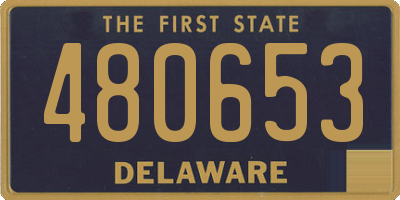 DE license plate 480653