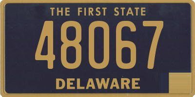 DE license plate 48067