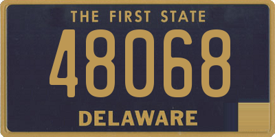 DE license plate 48068