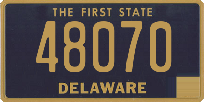 DE license plate 48070