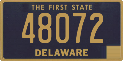 DE license plate 48072