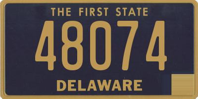 DE license plate 48074