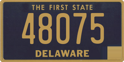 DE license plate 48075