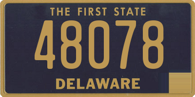 DE license plate 48078