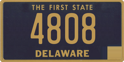 DE license plate 4808