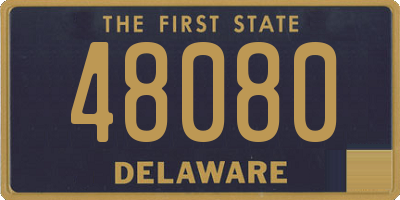 DE license plate 48080
