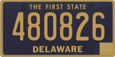 DE license plate 480826
