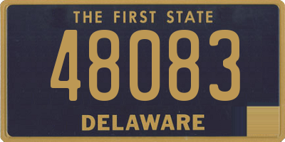 DE license plate 48083