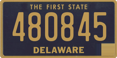 DE license plate 480845