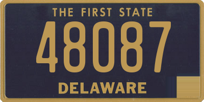 DE license plate 48087
