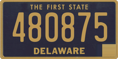 DE license plate 480875
