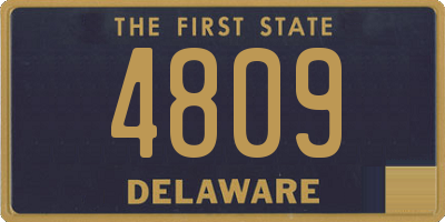 DE license plate 4809