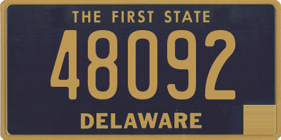 DE license plate 48092