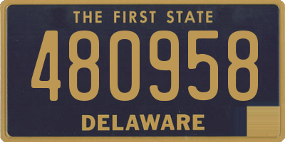 DE license plate 480958